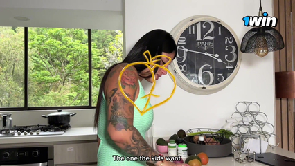 Two friends from Spain come to visit and fuck me in the kitchen of my house-SALOMÉ GIL