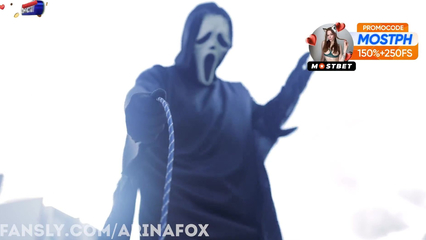 Mr. Ghost found a beauty for hot Halloween sex - POV : ArinaFox - Missionary - Doggystyle